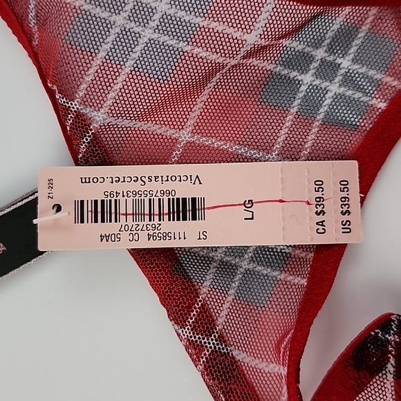 Victoria's Secret 2 Prs Red Very Sexy + Incredible Thong String Panties Sz Large - Picture 5 of 16